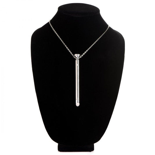 Charmed 7 Speed Vibrating Silver Necklace